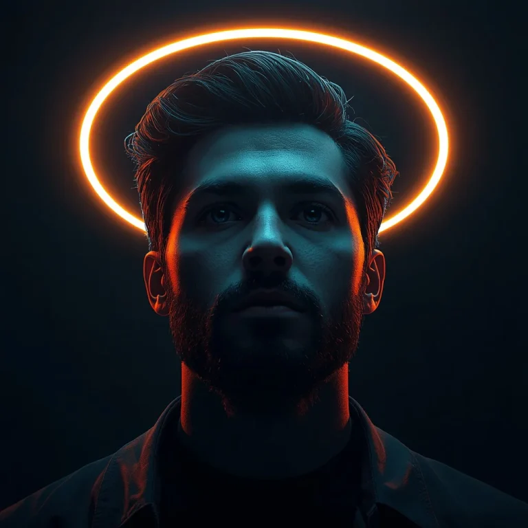 A Hyperrealistic Sci-Fi Thriller Movie Poster with Neon Halo | instagram reel ai prompt