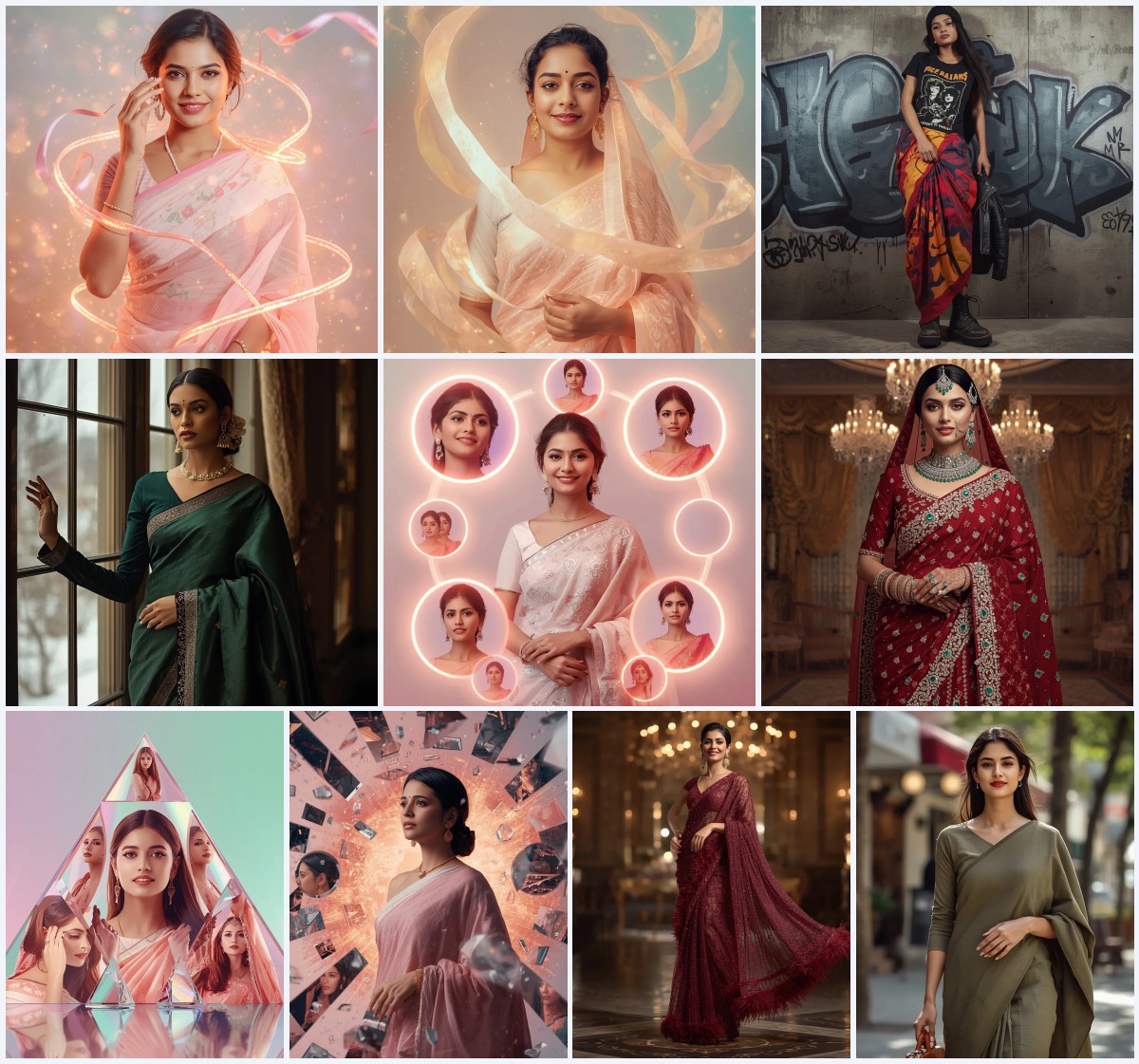 Best 10 Bridal Saree AI Image Prompts for Elegant Wedding Day Photography