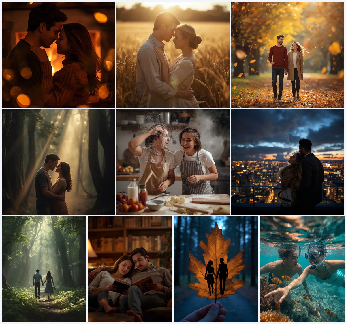 Best 10 Husband Wife AI Prompts for Cozy Home Lifestyle Photography with Soft Lighting