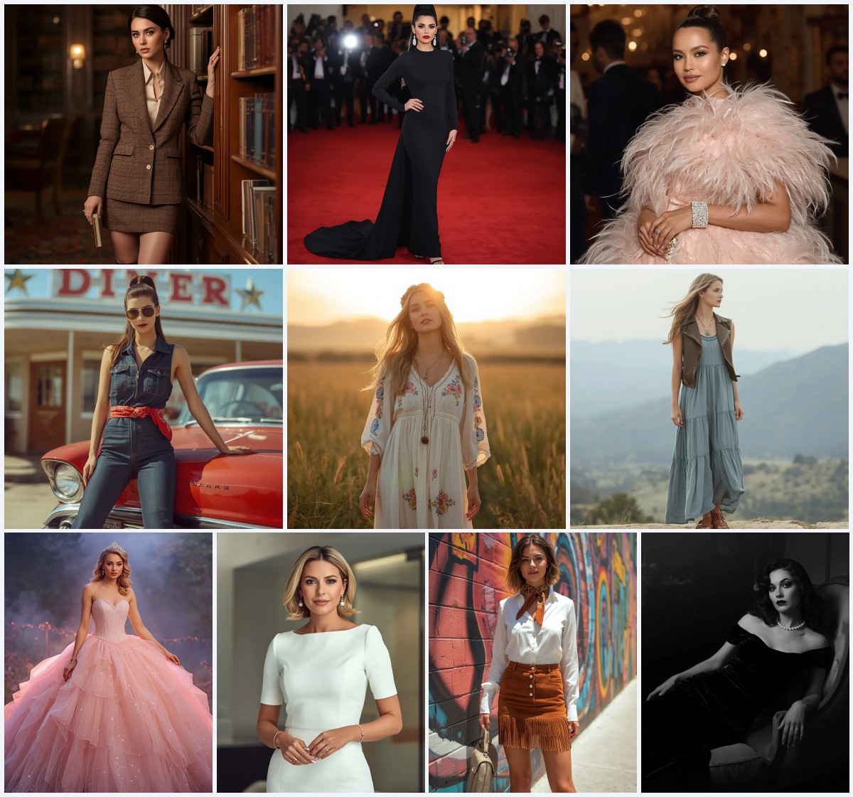 New 10 AI Prompts for Women in Stylish Cardigans with Cozy Coffee Shop Vibes | selfie prompt
