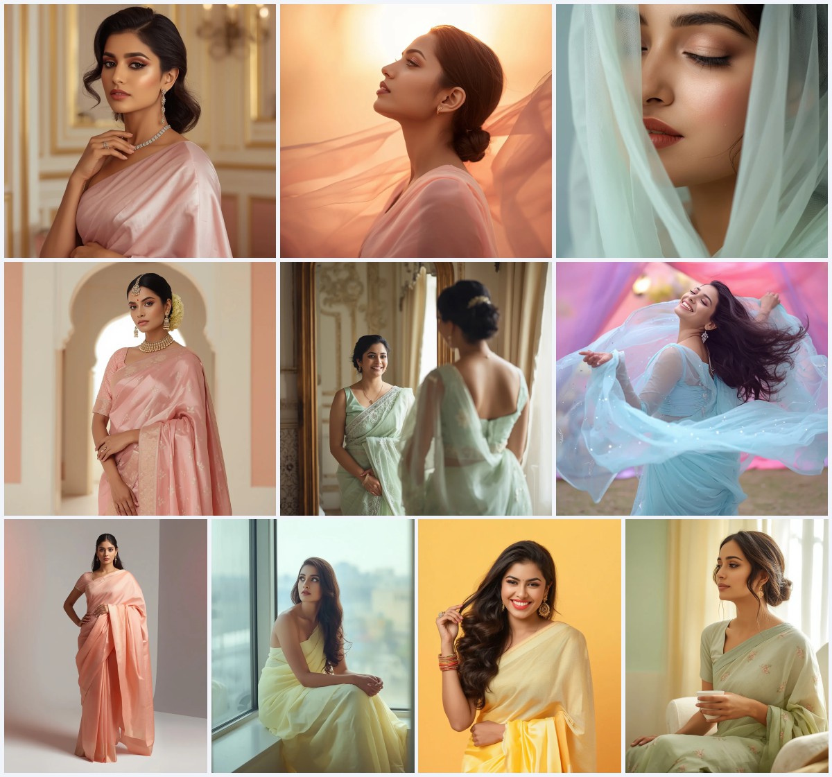 Top 10 Green Saree AI Prompts for Freshness and Natural Vibrancy