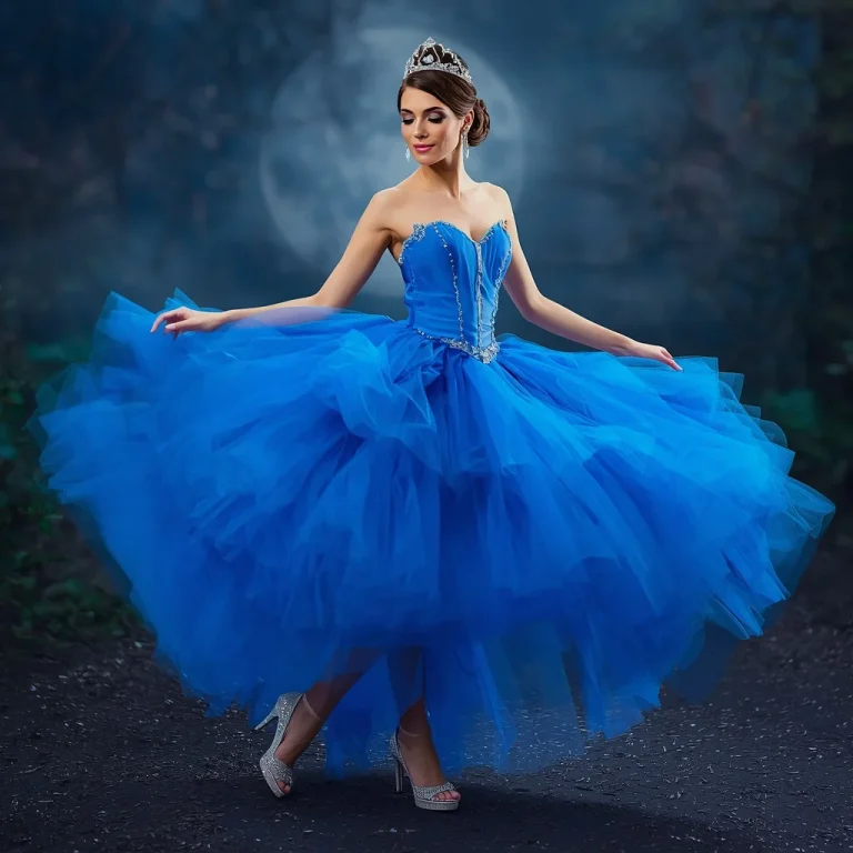 Vibrant Tulle Ball Gown for a Fairy-Tale Party | ChatGPT photo editing prompts trending Instagram for girl